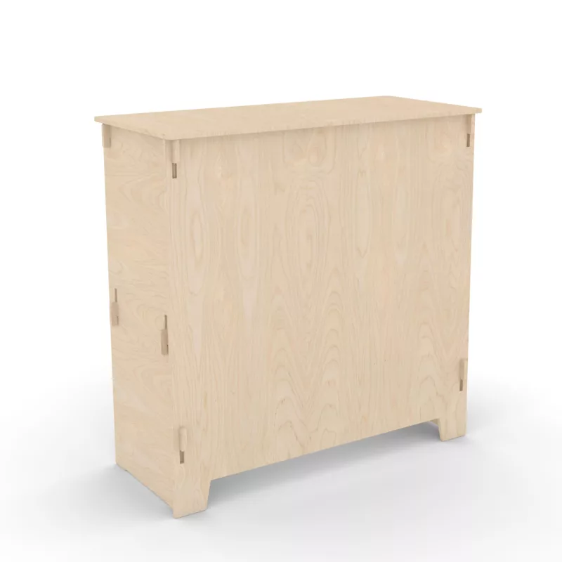 banco espositivo in legno
