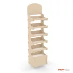 Espositore in legno a 6 ripiani